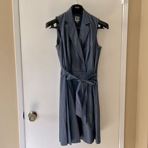 Ann Klein Faux Wrap Midi Dress